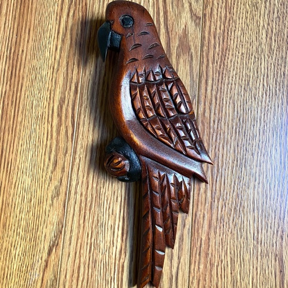 Made in St. Lucia Other - HAND CARVED WOODEN PARROT MADE IN ST. LUCIA
